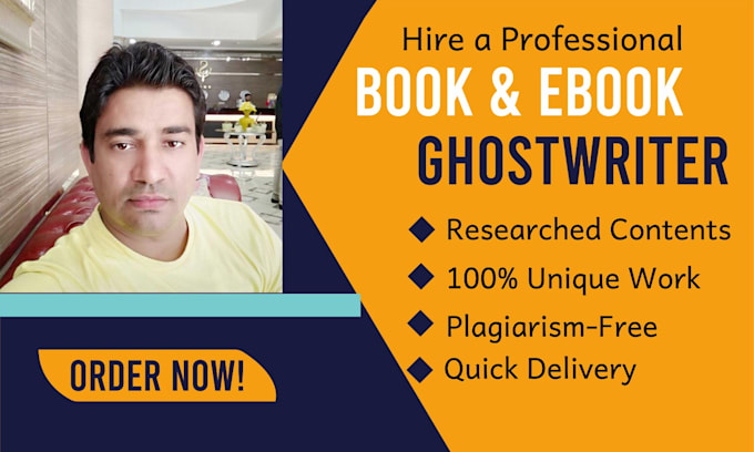 provide a ghostwriting, amazon kindle, book and ebook writing