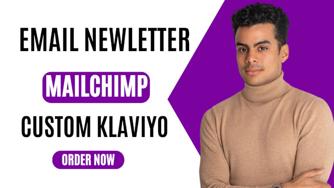 Design custom klaviyo mailchimp email newsletter template salesforce