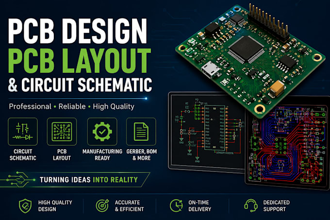 make pcb design pcb layout and circuit schematic