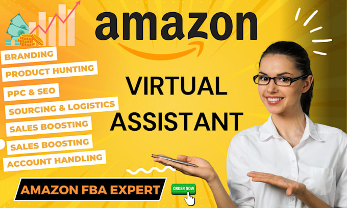 be your amazon private label expert, virtual assistant and branding specialist