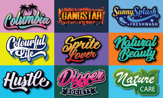 do custom graffiti, streetwear, and hip hop typography logo