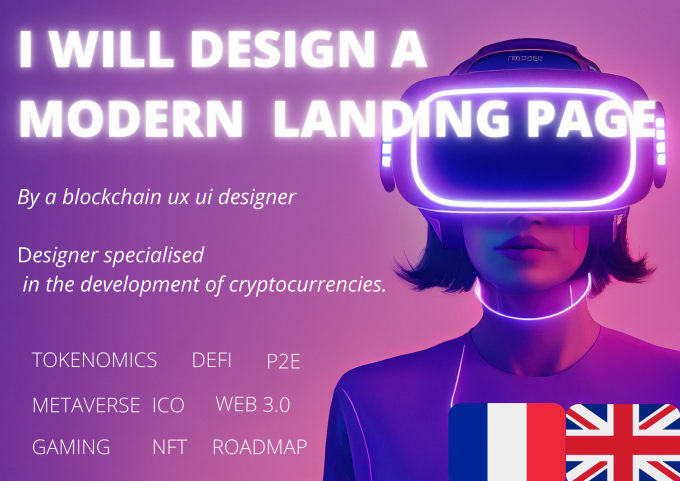 I will design a landing page for your crypto project on figma