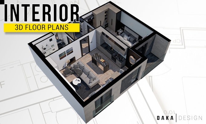 produce a high quality 3d floor plan