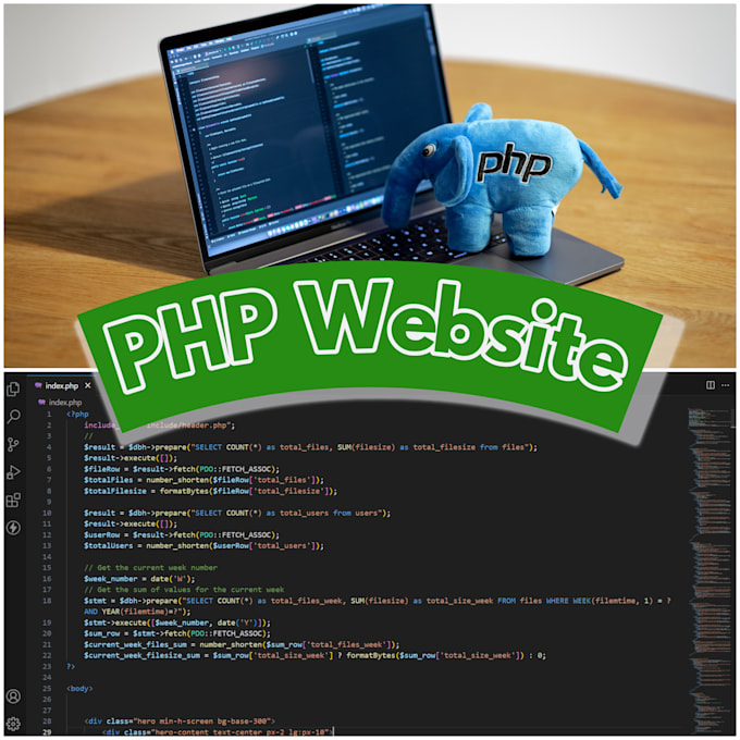 Build and maintain custom php website or application for you by ...