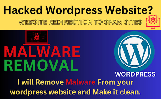 removed malware virus from a hacked wordpress website and make it clean