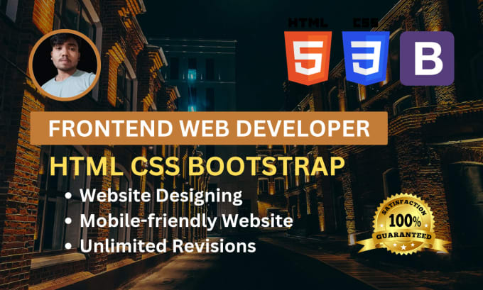 Create responsive html css bootstrap website for you by Karansekharrana ...
