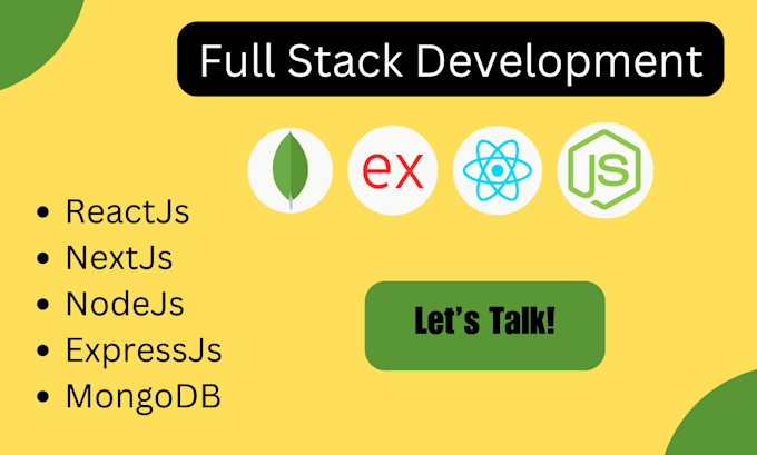 do full stack web development, using reactjs, nextjs, nodejs