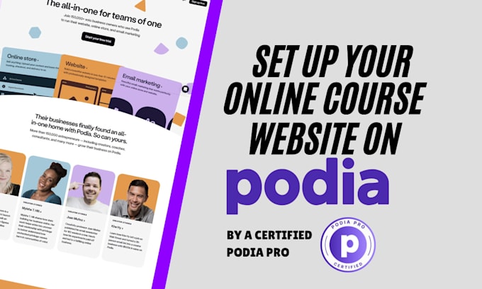 setup your podia online course website