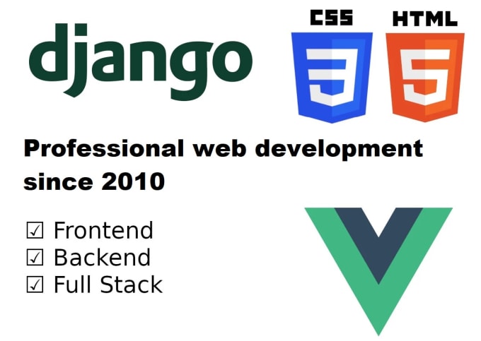 Implement websites with django, vue, html, css by Grialx | Fiverr