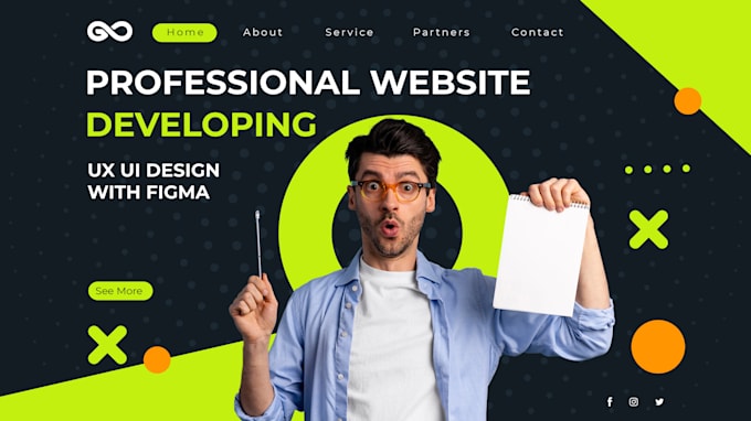 do website UI UX, web design with figma