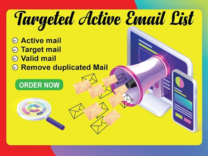 provide niche targeted active email list for email marketing
