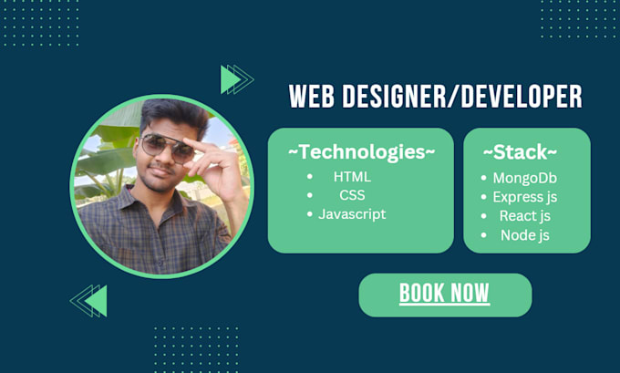 Create professional landing pages and portfolio sites with mern stack ...