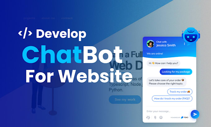 Make a website chatbots app with frontend and backend by ...