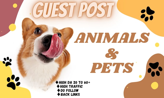 high da animal and pets guest post with authority backlinks