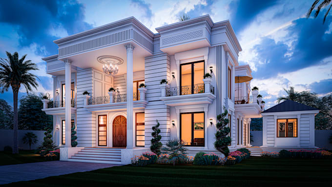 Create luxury 3d design and interior exterior design render by ...