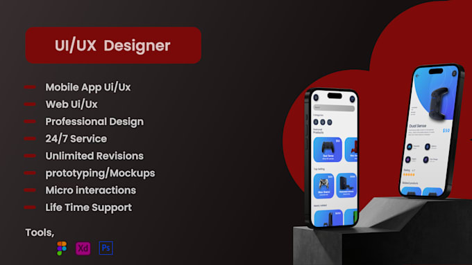do UI UX and social media posts design for u in adobexd