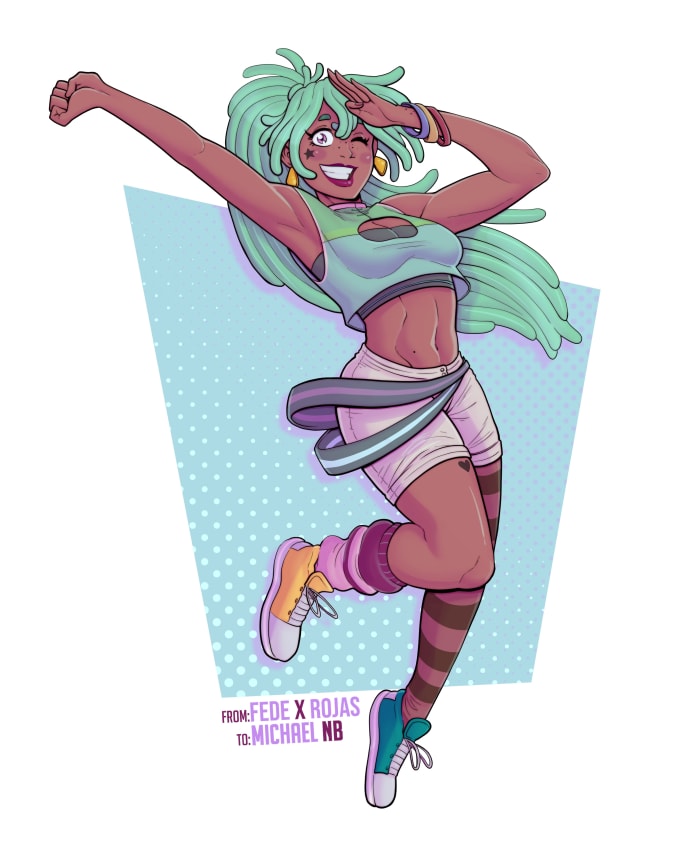 Draw your original characters by Fede_x_rojas Fiverr