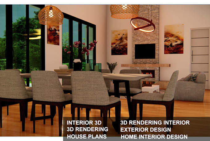 Create home interior design with 3d floor plan and 3d rendering ...