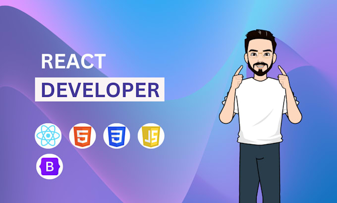 Develop your react web app as react js developer