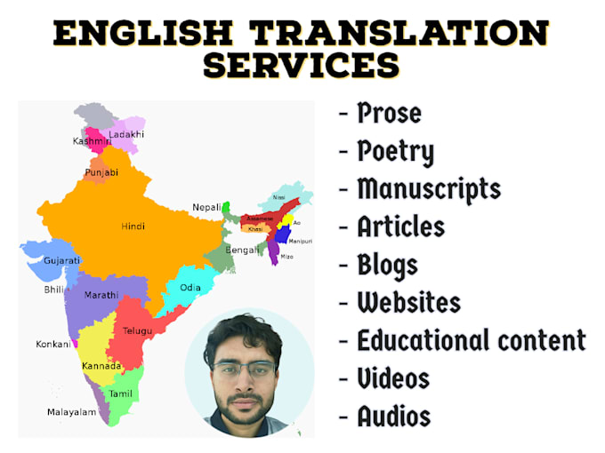 Translate works from an indian language like sanskrit tamil etc into