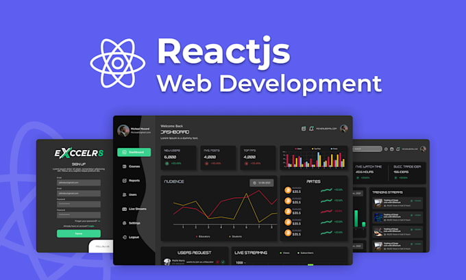 Do front end web development with react js, typescript, nextjs by ...