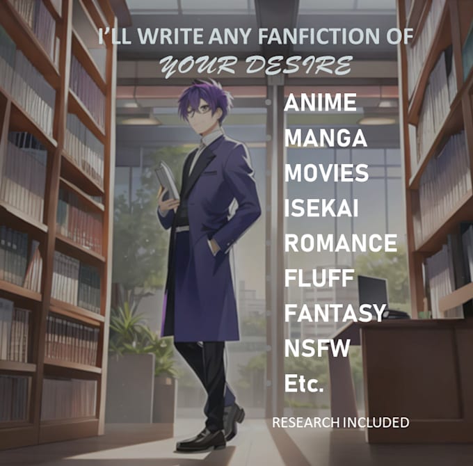 Write any fanfictions of your desire by Konigfayakun | Fiverr