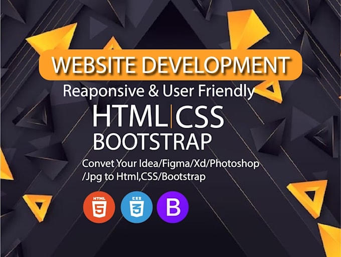Convert psd to html,image to html bootstrap,html css bootstrap by ...