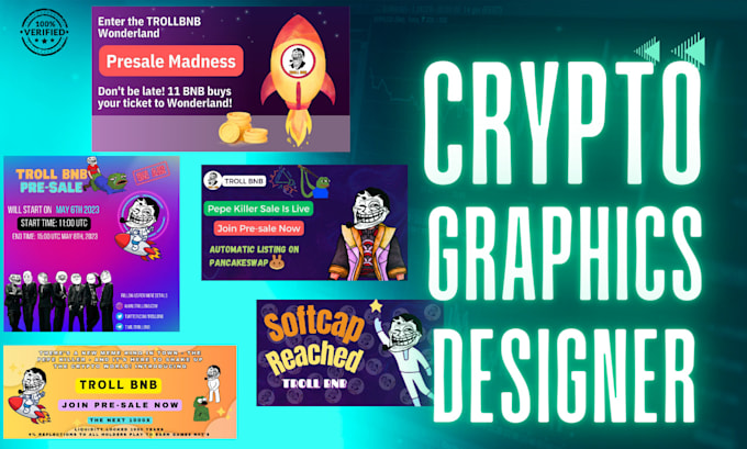 Create captivating crypto graphics for your brand by Muhammadaamirg ...