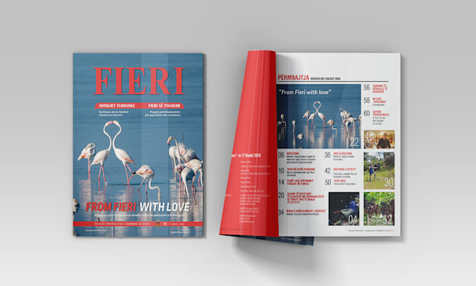 design magazine layout, editorial and publication