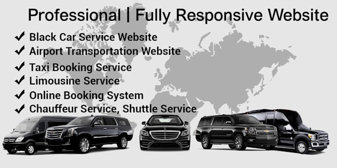 Create chauffeur limousine taxi booking website with distance price