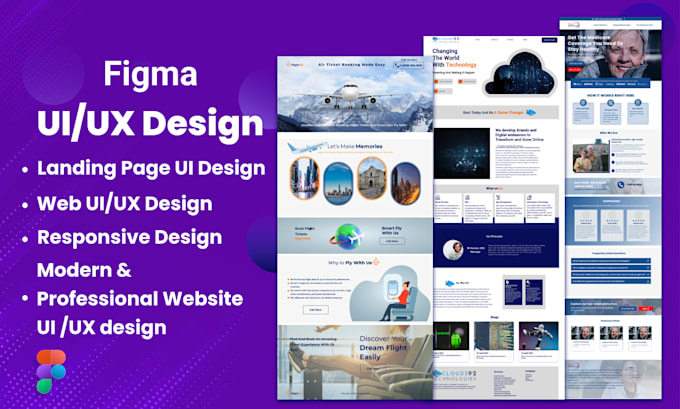 Do landing page ui design or website ui ux design in figma by Tayyaba_j ...