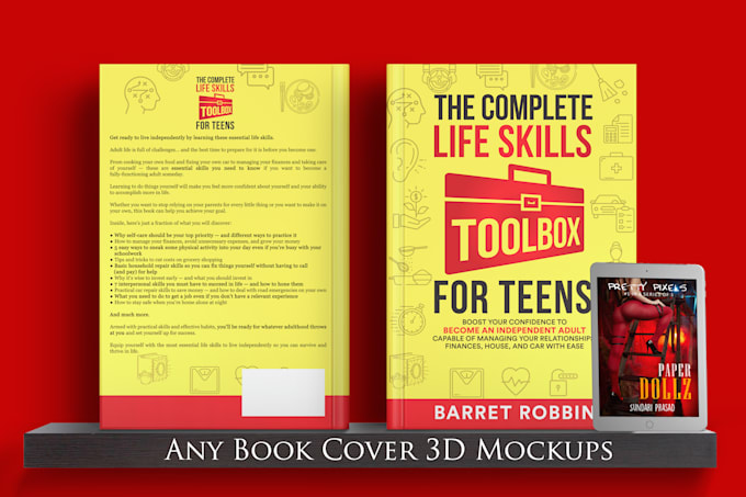 convert any 2d amazon book covers to professional 3d mockups