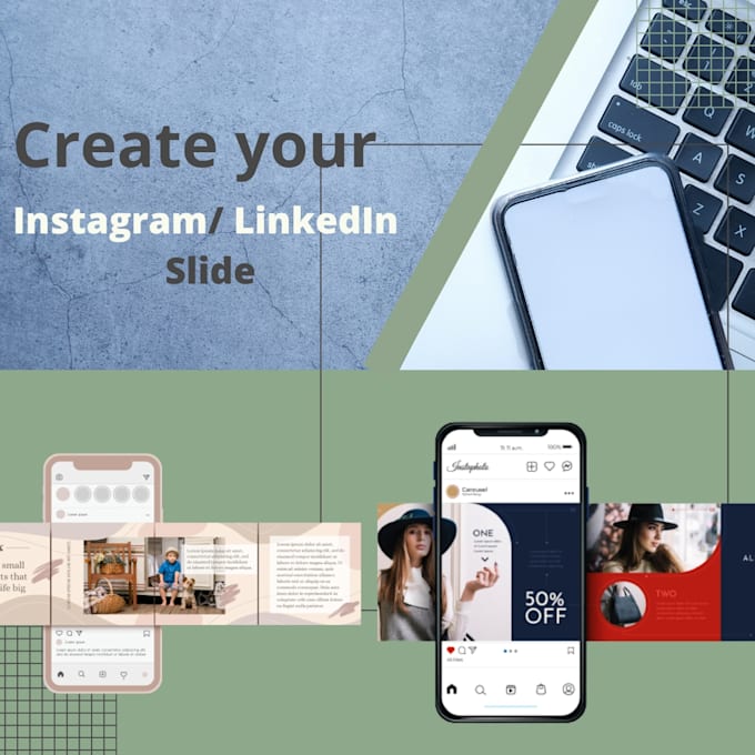 create a carrousel for instagram or linkedin