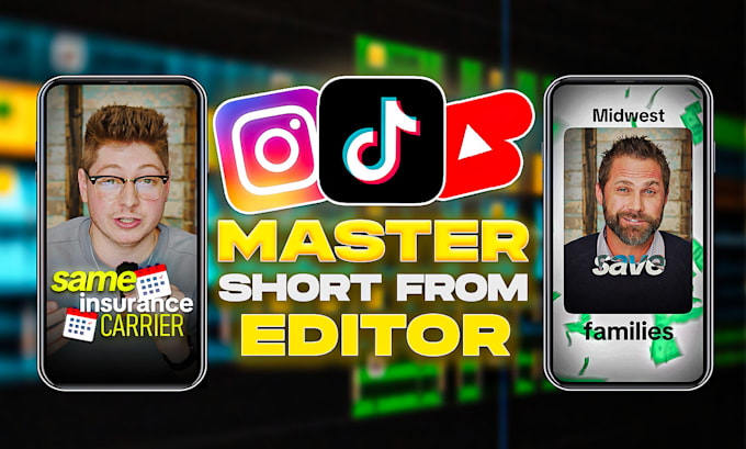edit tiktok, youtube, instagram, facebook video ads and reels