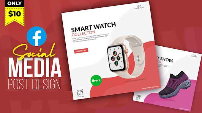 design elegant facebook ads,post,banner ads or cover
