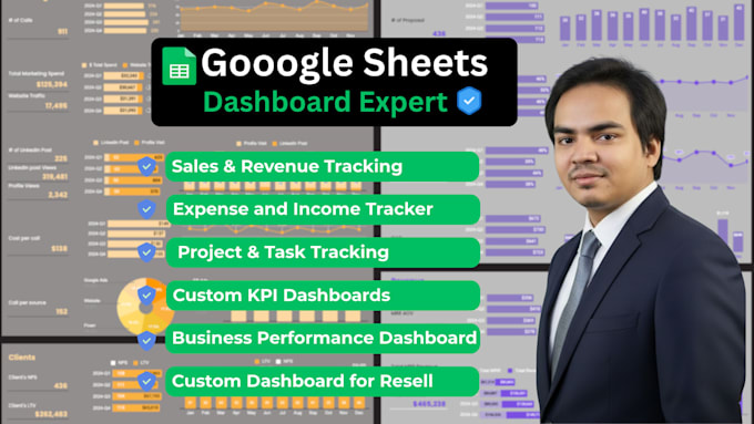 create a google sheets dashboard and automated report