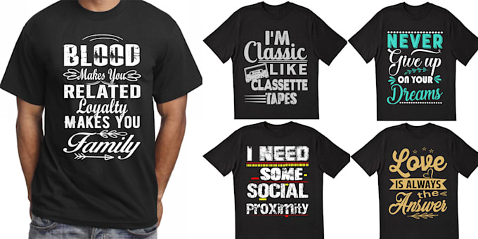 Do amazing graphic custom and typography t shirt design by ...