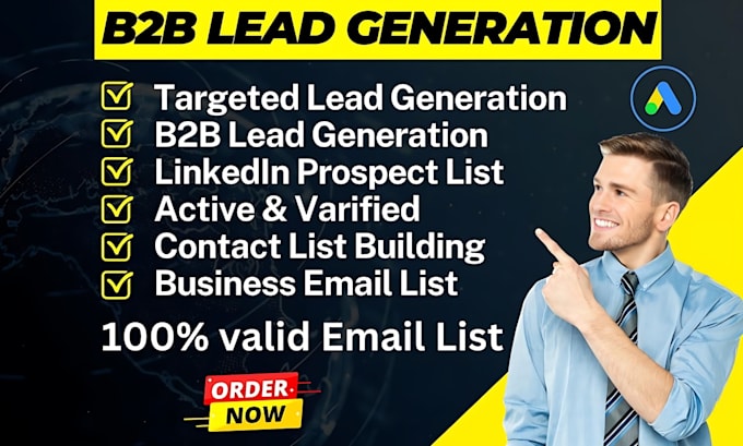 expert b2b lead generation, prospect list building, and linkedin lead generation