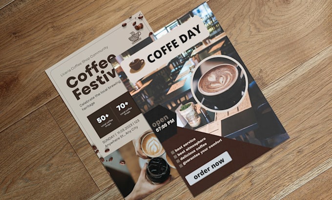 design coffee or restaurant flyer, menu, brochure