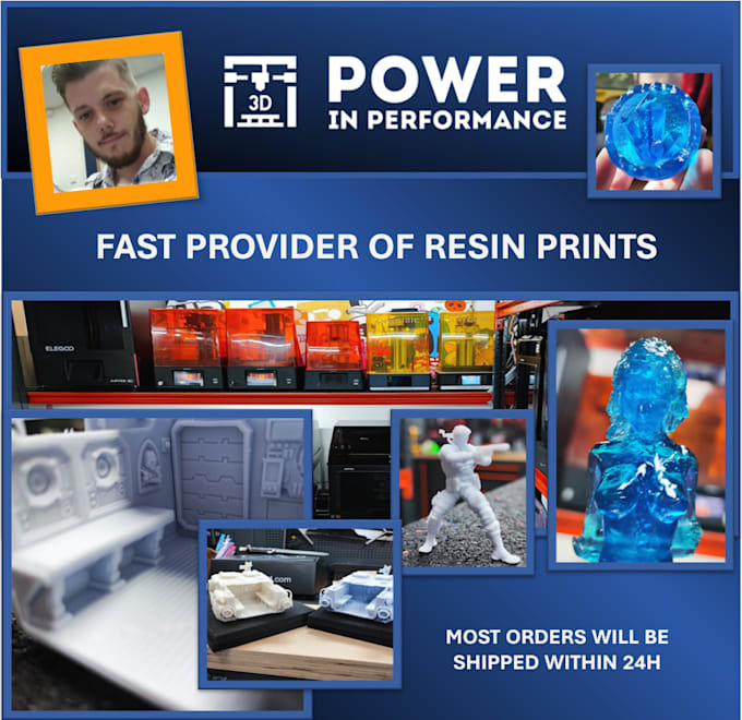 Print all of your resin models and parts by Jackuden Fiverr