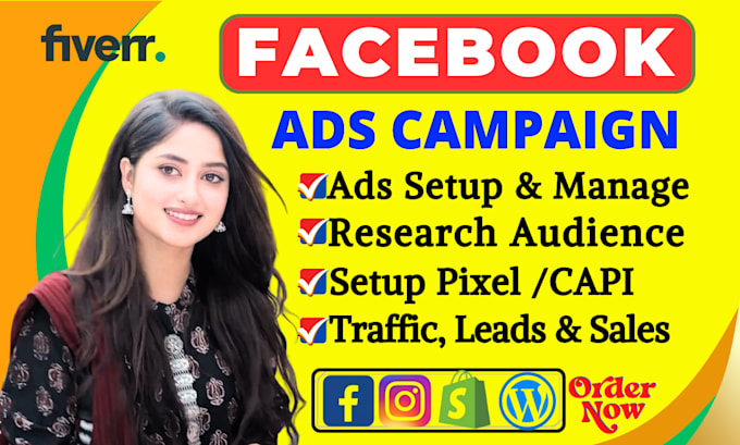setup facebook ads campaign, run instagram ads, shopify fb advertising