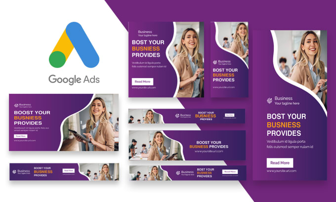 Design modern google banner ads, web banner ads, header by ...
