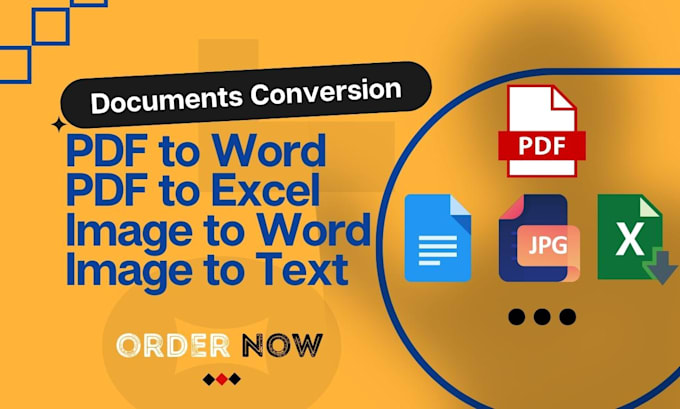 convert PDF to word or excel, and google spreadsheet