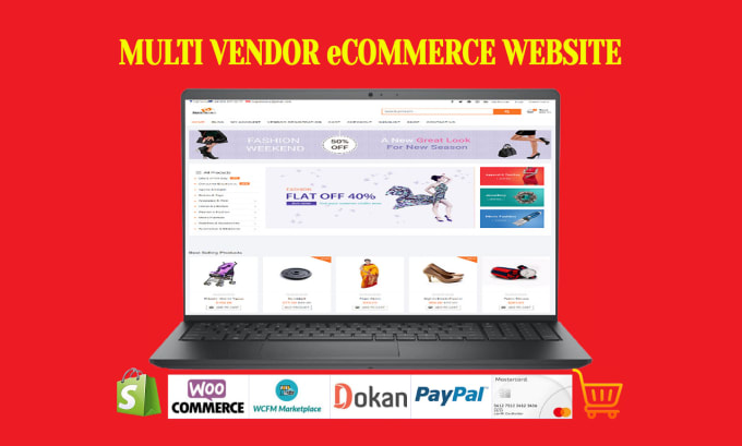 create a ecommerce multi vendor marketplace website