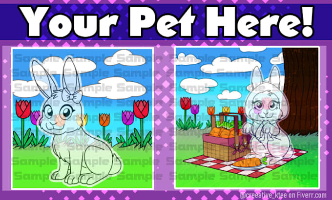 insert your pet rabbit into an illustration