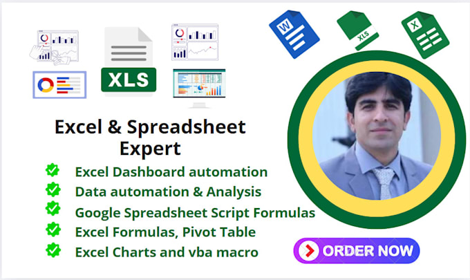 microsoft excel automation with formula, vba, macro, dashboard