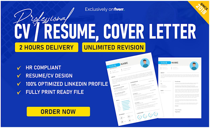 write or edit executive, professional CV, resume in 2hr