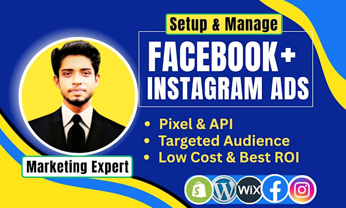 setup shopify facebook ads campaign instagram meta advertising marketing expert