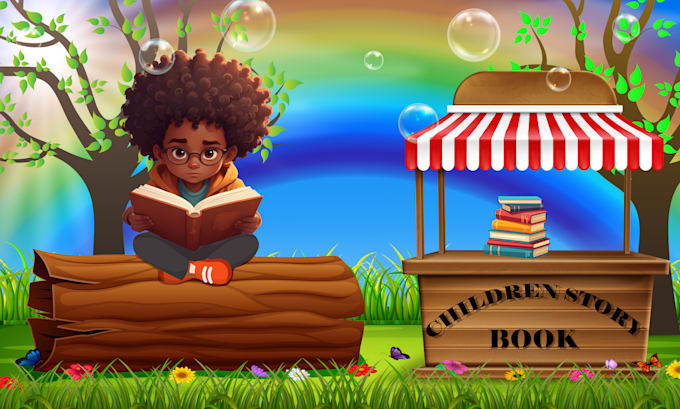 draw children story book illustrations and children story book illustration