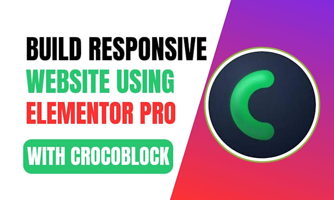 build responsive website using crocoblock, elementor pro, jet engine